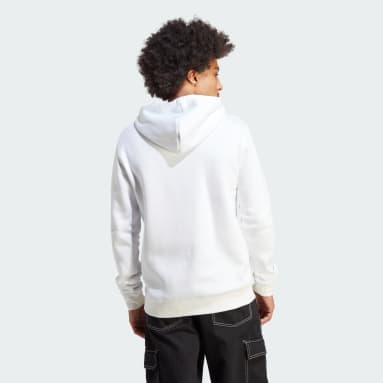 adidas Sweat-shirt à capuche Trefoil Essentials Blanc Hommes Originals