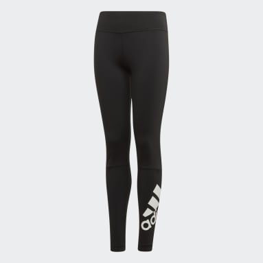 Girls Gym & Training Black Believe This Branded Tights