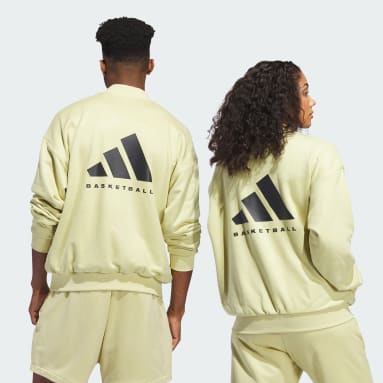 Bluza Basketball Sueded Crew Żółty