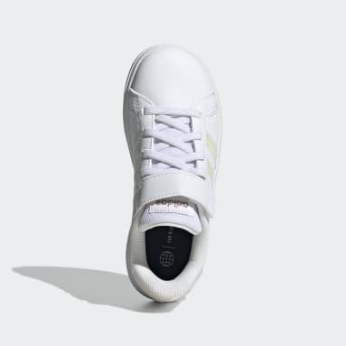 Kinderen Sportswear wit Grand Court Lifestyle Court Elastic Lace and Top Strap Schoenen