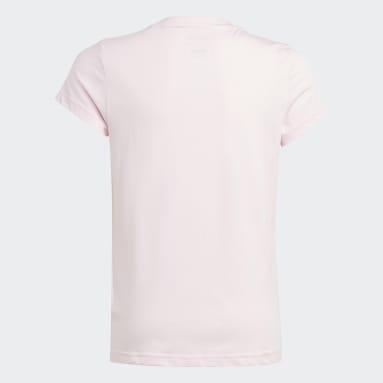 Meisjes Sportswear roze Essentials Big Logo Katoenen T-shirt