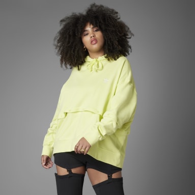 Women Originals Yellow Always Original Snap-Button Hoodie (Plus Size)