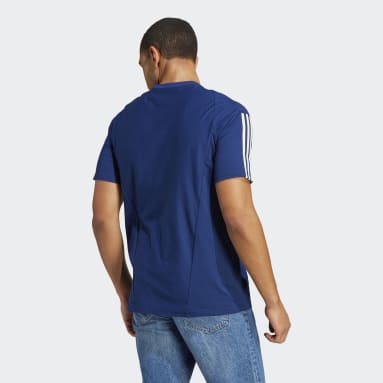 T-shirt Tiro 23 Cotton Italia Blu Uomo Calcio