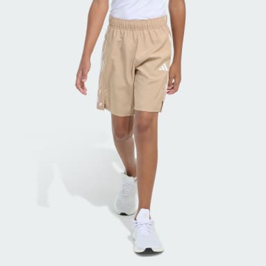adidas Elastic Waistband Woven Camo-Print 3-Stripes Shorts