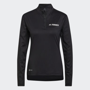 Women TERREX Black Terrex Multi Half-Zip Tee