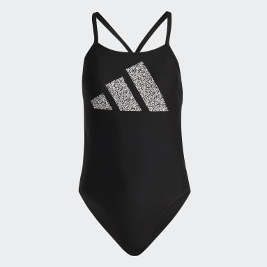 3 Bar Logo Print Swimsuit
