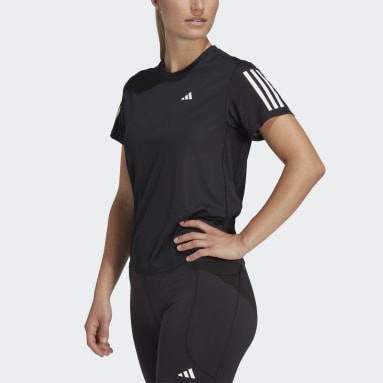 Women Running Black 오운더런 티