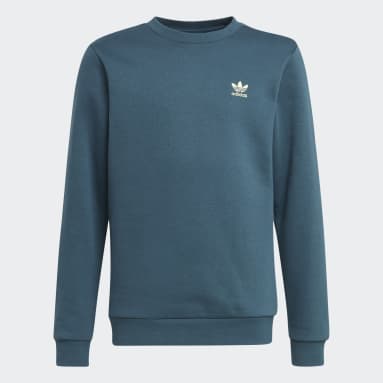Sweat-shirt Adicolor Crew Turquoise Adolescents 8-16 Years Originals