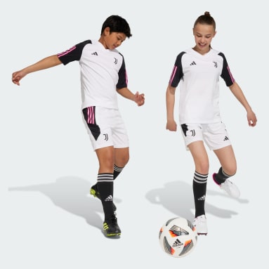 Barn Fotboll Vit Juventus Tiro 23 Träningsshorts Barn