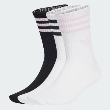 Meias de Cano Médio 3-Stripes – 3 pares