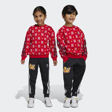 Deti Sportswear červená Tepláková súprava adidas x Disney Mickey Mouse Jogger