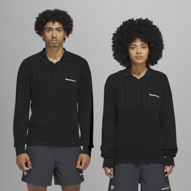 Camiseta manga larga Knit Pharrell Williams (Género neutro) Negro Hombre Originals