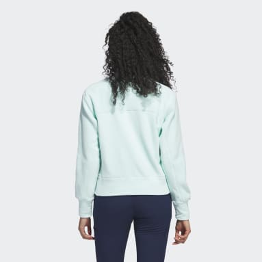 Casaco em Fleece Turquesa Mulher Golfe