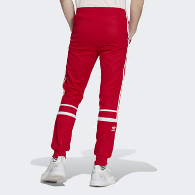 Muži Originals červená Tepláky Adicolor Classics Cutline