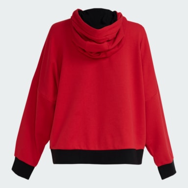 Moletinho Capuz CR Flamengo Vermelho Mulher Futebol