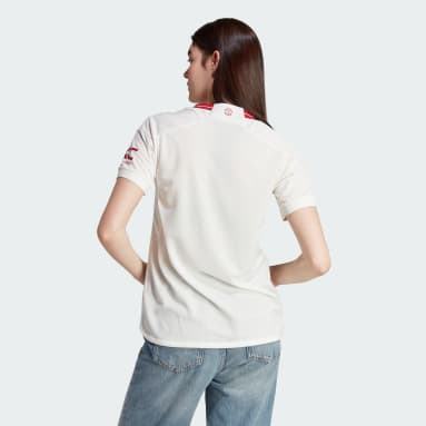 Camiseta tercera equipación Manchester United 23/24 Blanco Mujer Fútbol