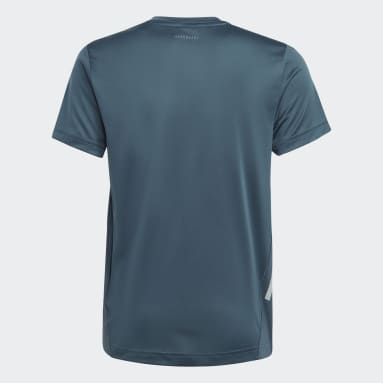 Running AEROREADY 3-Stripes Tee Turkusowy