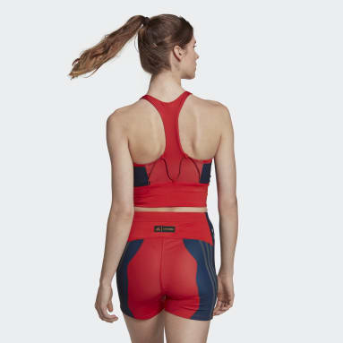 Frauen Fitness & Training Marimekko Medium-Support Pocket Sport-BH Rot