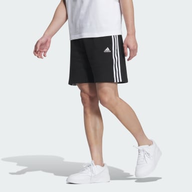 エッセンシャルズ プラス ルーズフィット スリーストライプス フレンチテリー ショーツ