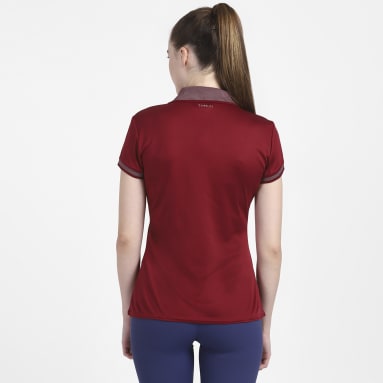 Women Tennis Burgundy CLUB POLO TEE
