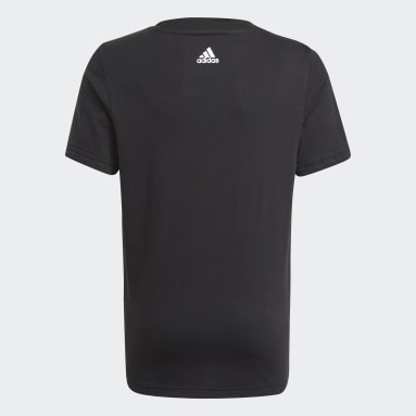 Polera Essentials Negro Niño Sportswear