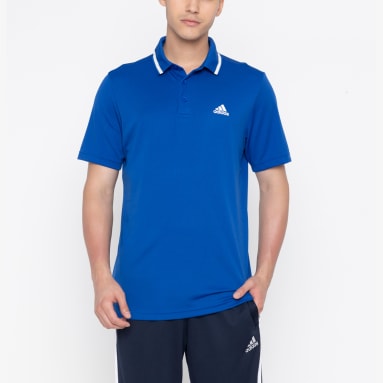 Men Training Blue M CS CB POLO