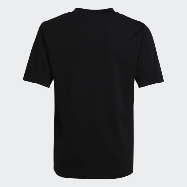 Camiseta Tiro Essentials Negro Niño Fútbol