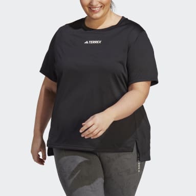 Dames TERREX zwart Terrex Multi T-shirt (Grote Maat)