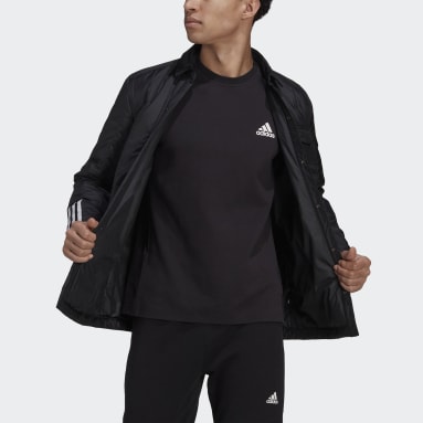 Men Sportswear Black Itavic 3-Stripes Lite Shirt Jacket