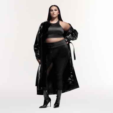 Women's Originals Black Shiny Tights (Plus Size)