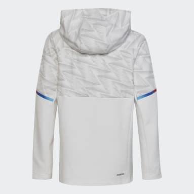 Campera Deportiva con Capucha Designed for Gameday Blanco Niño Sportswear