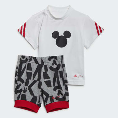 Completo adidas x Disney Mickey Mouse Summer Bianco Ragazzo Sportswear