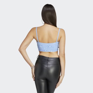 Top Marble Print Azul Mulher Originals