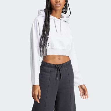 Sudadera corta con capucha The Safe Place Gris Mujer Sportswear