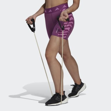 Hyperglam Techfit Zebra High-Waisted Short Leggings Fioletowy