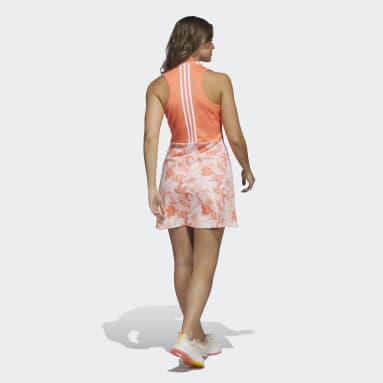 Women's Golf Orange Floral Dress