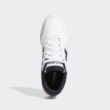 Men Basketball White Hoops 3.0 Low Classic Vintage Shoes