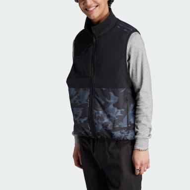 Men's Originals Black Graphics Camo Reversible Fleece Vest