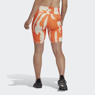 Frauen Fitness & Training Thebe Magugu kurze Leggings Beige
