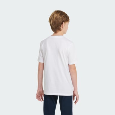 Youth Training White Outdoor Court Tee