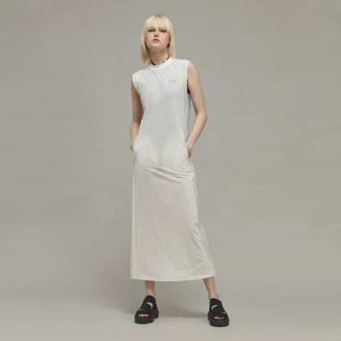 Vestido 3-listras Y-3 Branco Mulher Y-3