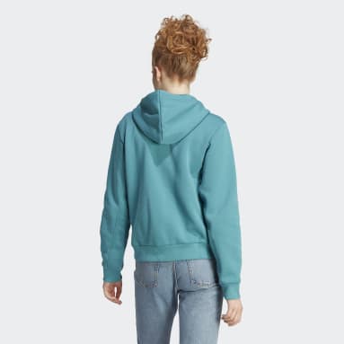 Veste à capuche entièrement zippée en molleton ALL SZN Turquoise Femmes Sportswear