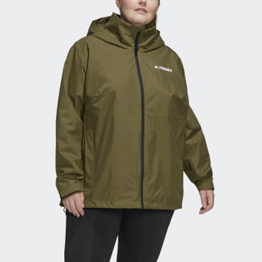 Frauen TERREX TERREX Multi RAIN.RDY Two-Layer Regenjacke – Große Größen Grün