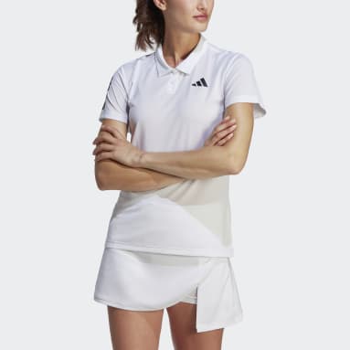 Women Tennis White 클럽 테니스 폴로 셔츠