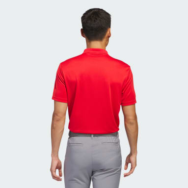 Muži Golf červená Polokošile Adi Performance