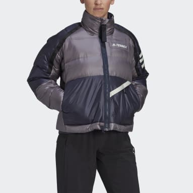 Frauen TERREX TERREX Utilitas Daunenjacke Grau