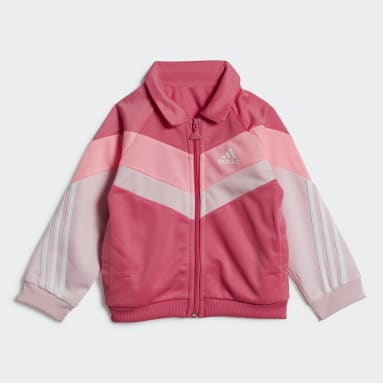 Kids Sportswear Pink Future Icons Shiny Track Suit