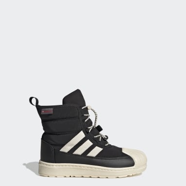 키즈 Lifestyle Black 슈퍼스타 360 2.0 부츠