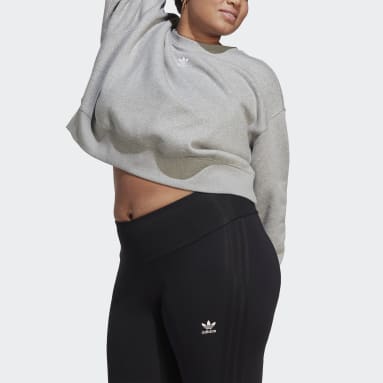 Frauen Originals adicolor Essentials Sweatshirt – Große Größen Grau