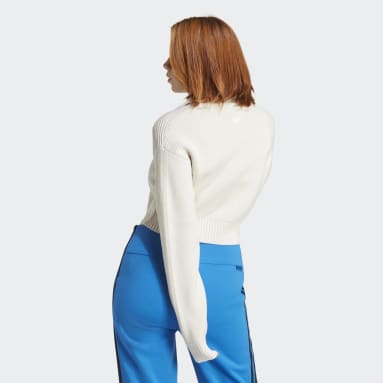 Frauen Originals Blue Version Knit Originals Jacke Weiß